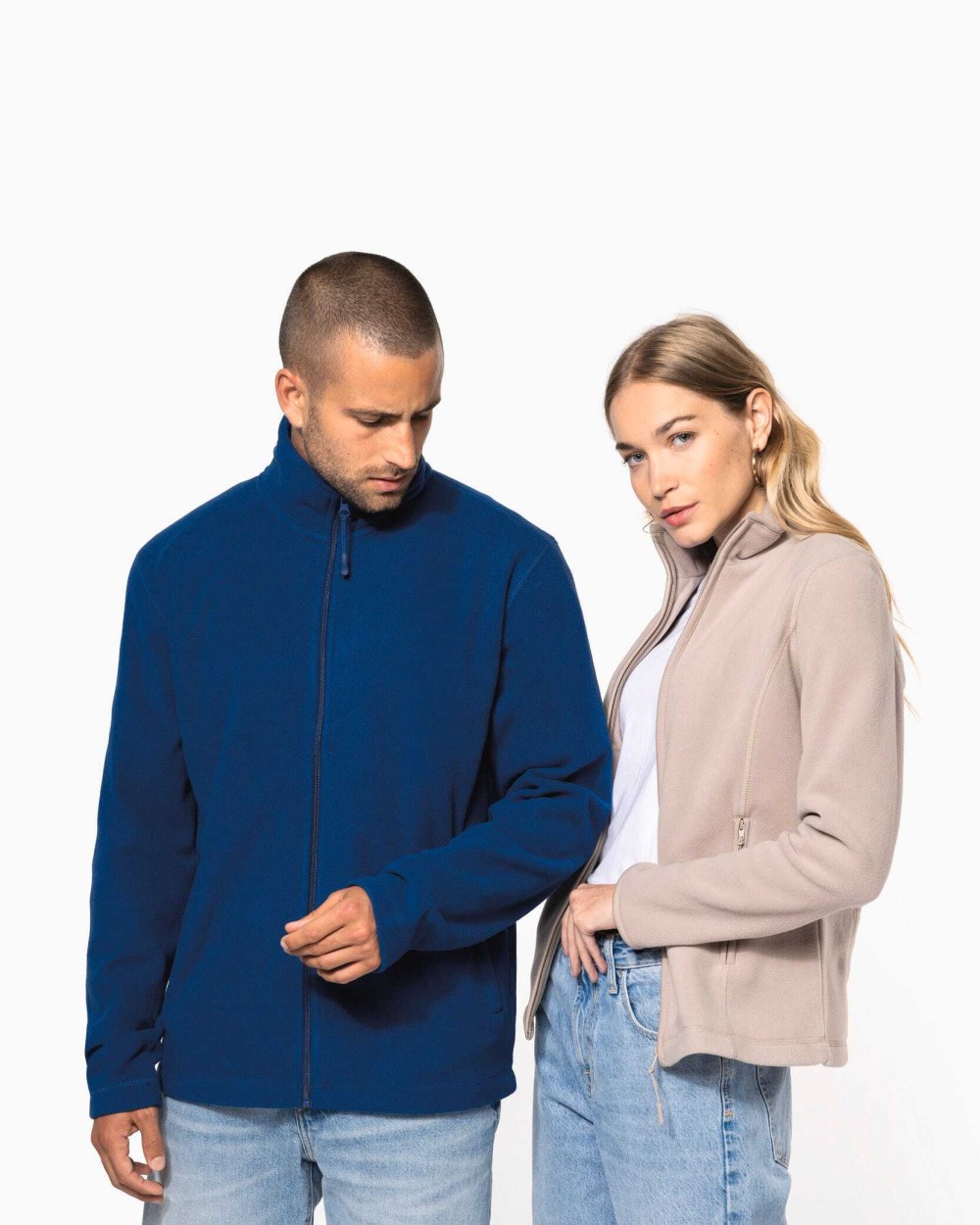 Polar Fleeces KARIBAN Microfleece met rits dames voor bedrukking &amp; borduring