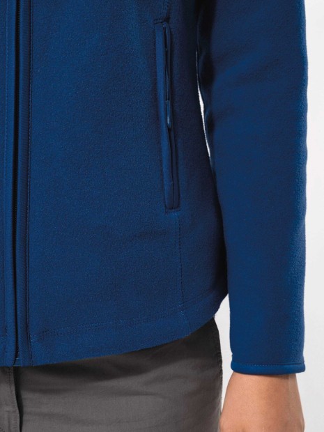 Laines polaires à personnaliser KARIBAN Veste micropolaire zippée femme 