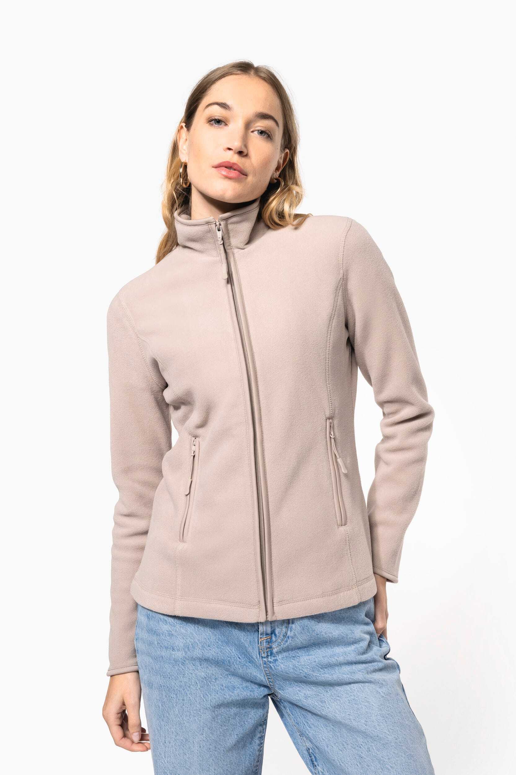 Laines polaires personnalisable KARIBAN Veste micropolaire zippée femme