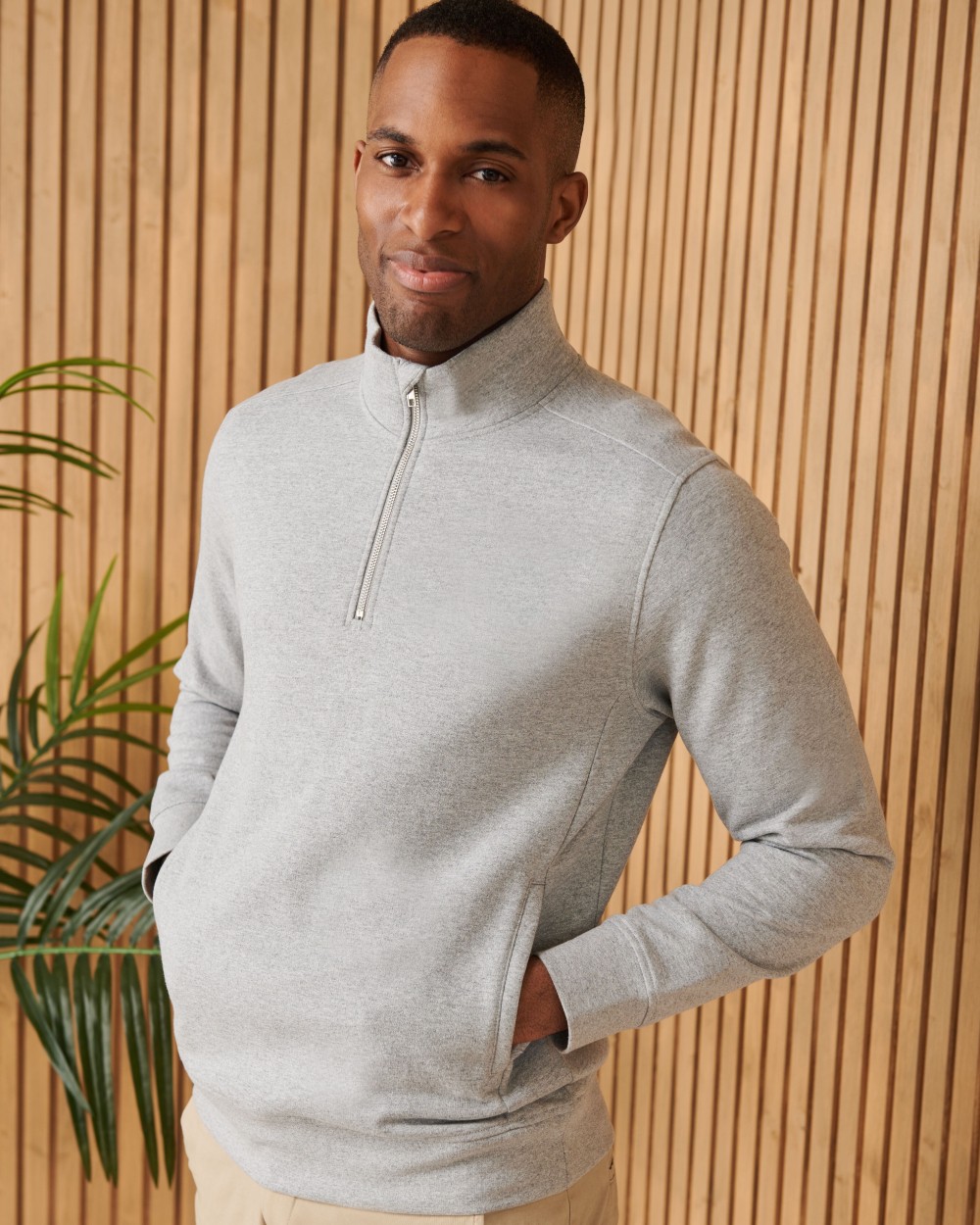 Pulls personnalisable HENBURY UNISEX SUSTAINABLE 1/4 ZIP SWEATSHIRT