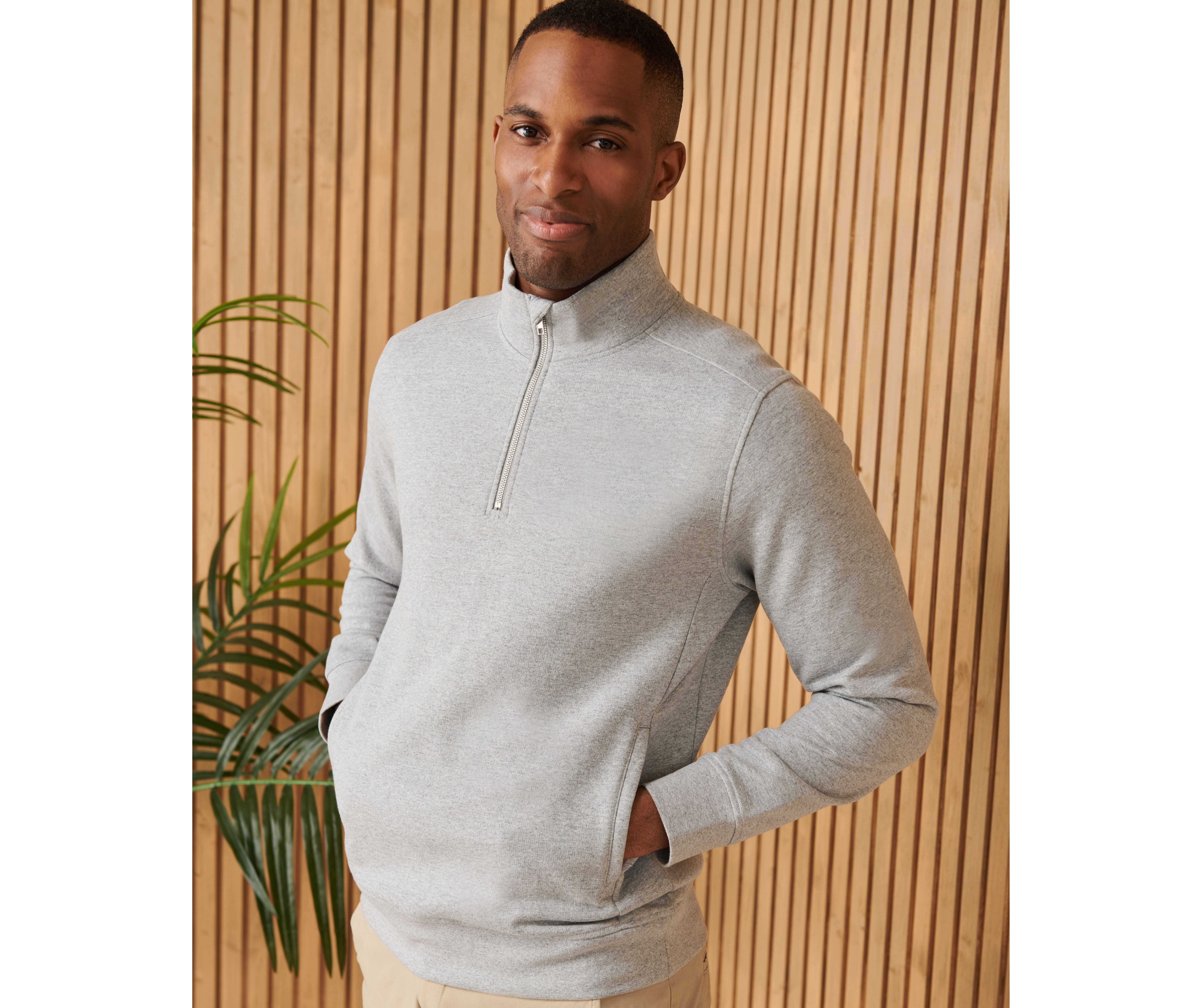 HENBURY UNISEX SUSTAINABLE 1/4 ZIP SWEATSHIRT Pullovers personalisierbar