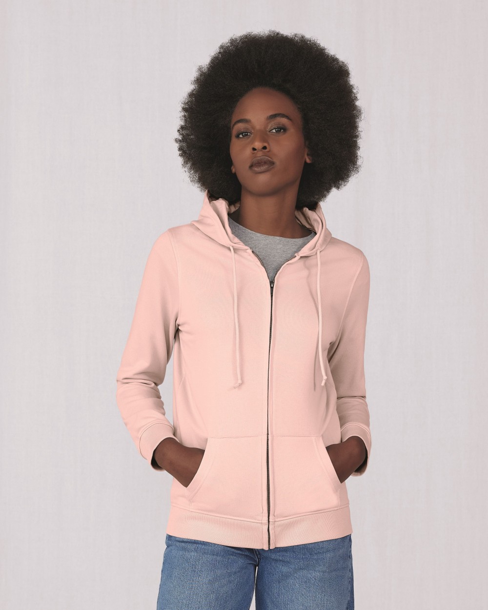 Sweat-shirts personnalisable B&C INSPIRE ZIPPED HOOD /WOMEN