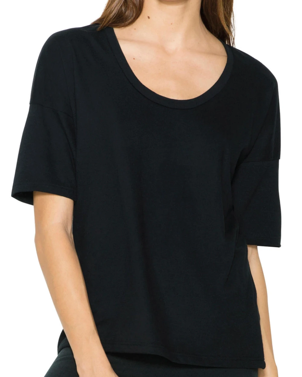 T-Shirts personnalisable AMERICAN APPAREL Women's Power Wash Deep U-Neck T-Shirt