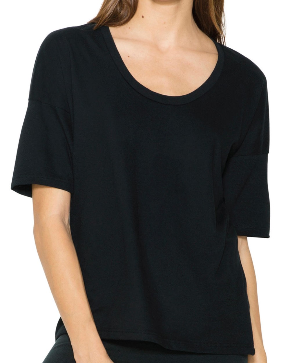 T-shirts AMERICAN APPAREL Women's Power Wash Deep U-Neck T-Shirt voor bedrukking &amp; borduring