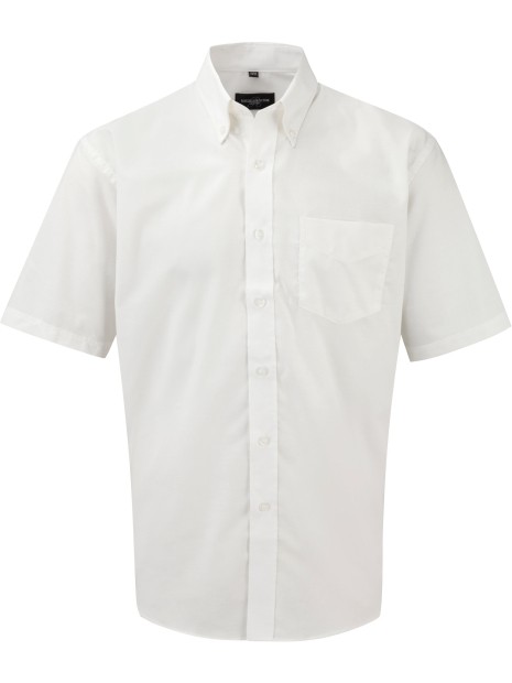 RUSSELL Chemise homme manches courtes Oxford /api/colors/7a92cd2d-10d2-40b4-928b-296bb7487506 personnalisable