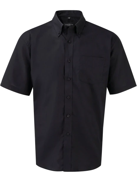 RUSSELL Chemise homme manches courtes Oxford /api/colors/b9fdad4a-5e94-45cb-8c03-c08b349b28c3 personnalisable
