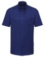 RUSSELL Men's Short Sleeve Easy Care Oxford Shirt Hemden personalisierbar