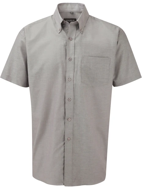 RUSSELL Chemise homme manches courtes Oxford /api/colors/12080c85-8950-461d-af35-871f7cb95d1d personnalisable