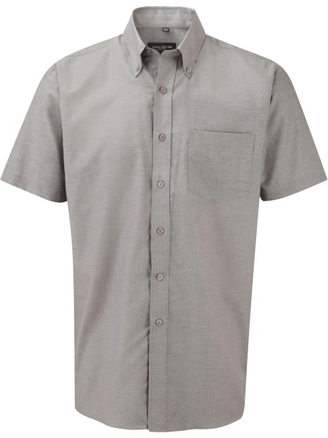 RUSSELL Chemise homme manches courtes Oxford /api/colors/12080c85-8950-461d-af35-871f7cb95d1d personnalisable