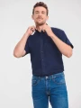 Chemises à personnaliser RUSSELL Chemise homme manches courtes Oxford 