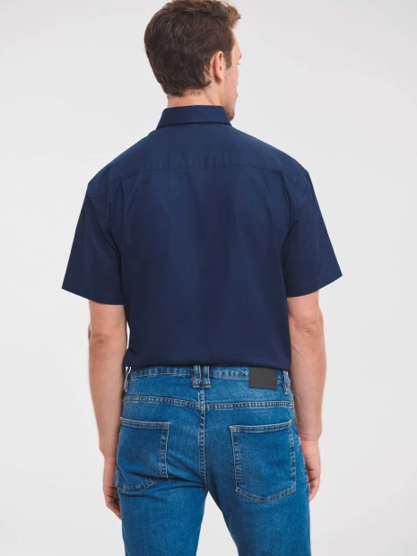 Chemises à personnaliser RUSSELL Chemise homme manches courtes Oxford 