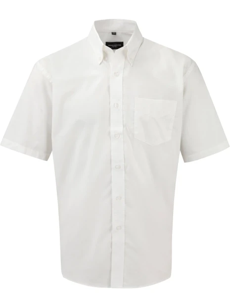 RUSSELL Chemise homme manches courtes Oxford /api/colors/7a92cd2d-10d2-40b4-928b-296bb7487506 personnalisable