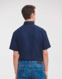 RUSSELL Men's Short Sleeve Easy Care Oxford Shirt Hemden personalisierbar