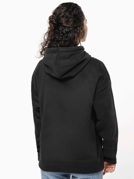 Sweat-shirts à personnaliser KARIBAN Sweat-shirt à capuche oversize en micropolaire recyclée unisexe 