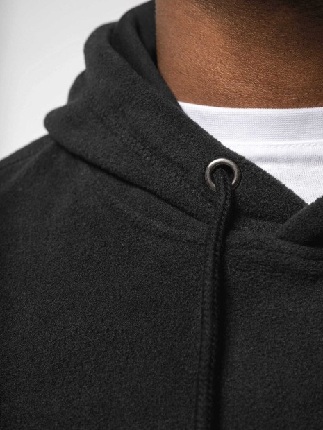 Sweat-shirts à personnaliser KARIBAN Sweat-shirt à capuche oversize en micropolaire recyclée unisexe 