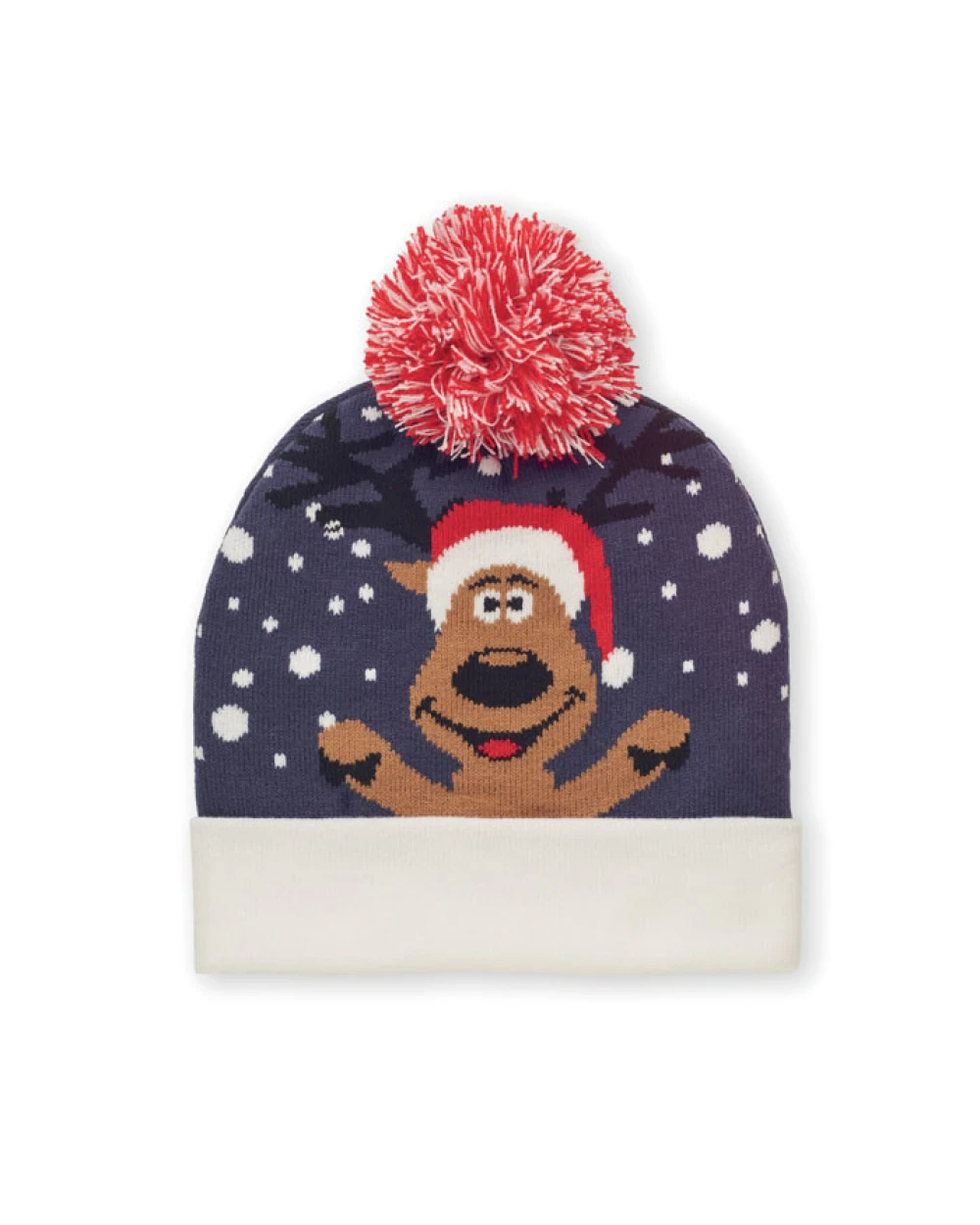 Accessoires personnalisable 4DO Bonnet à pompon tricoté