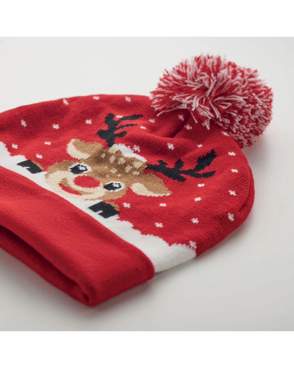 Accessoires personnalisable 4DO Bonnet à pompon tricoté