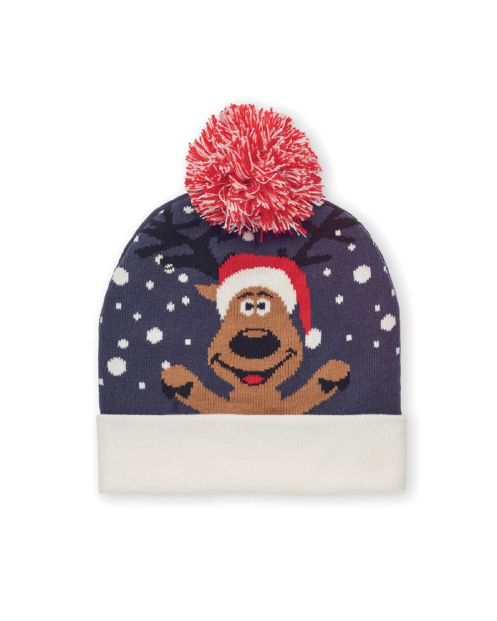 Accessoires personnalisable 4DO Bonnet à pompon tricoté