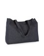 KIMOOD Große Shoppingtasche aus Denim Taschen personalisierbar