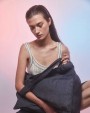 KIMOOD Große Shoppingtasche aus Denim Taschen personalisierbar