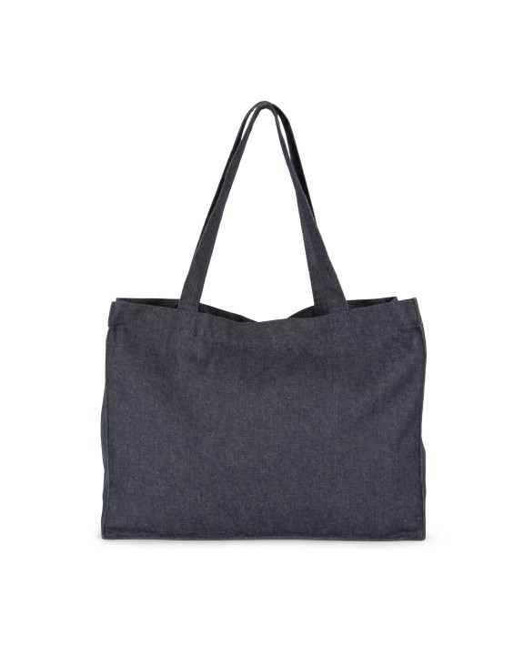 KIMOOD Große Shoppingtasche aus Denim Taschen personalisierbar