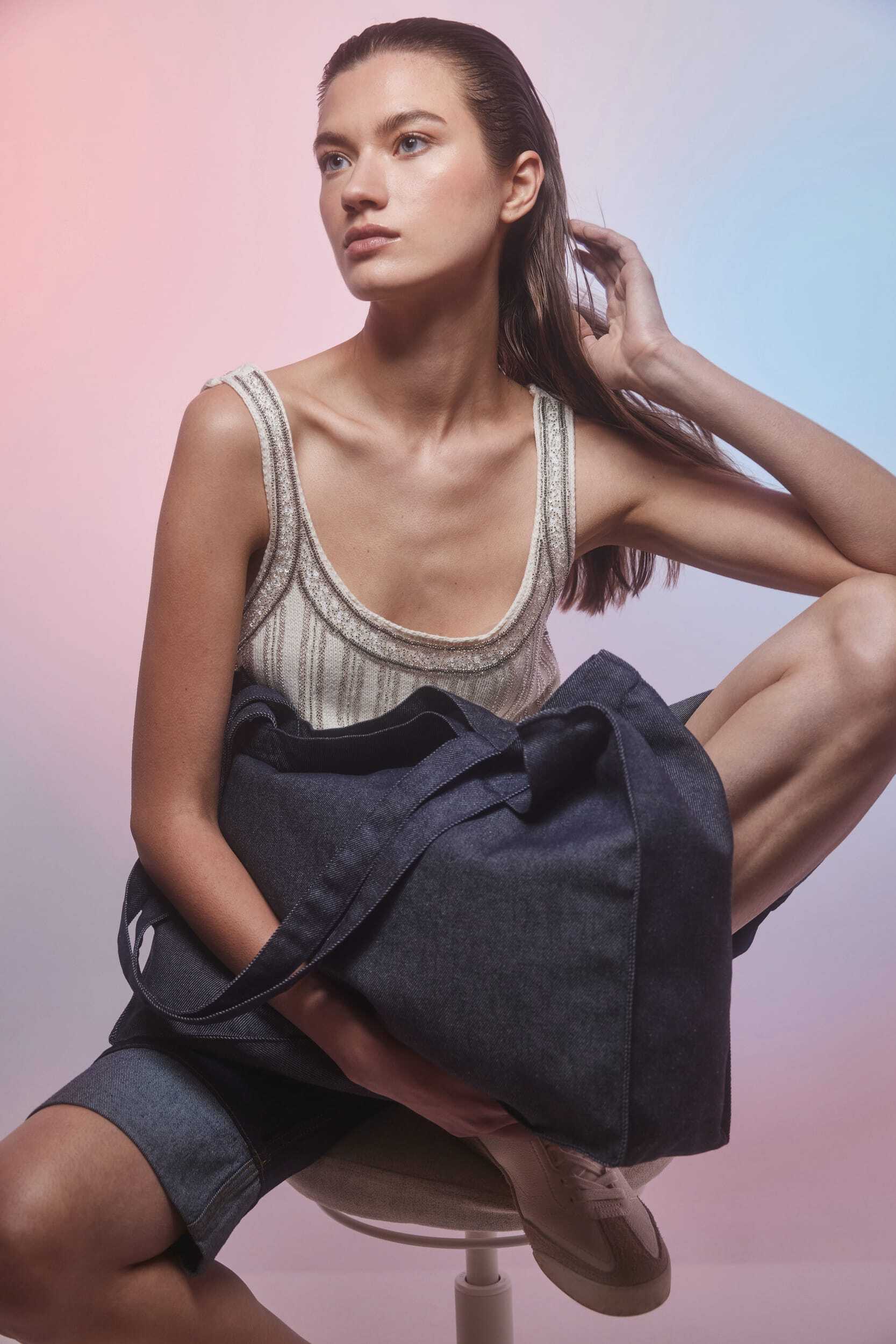 Sacs & Bagagerie personnalisable KIMOOD Grand sac shopping denim