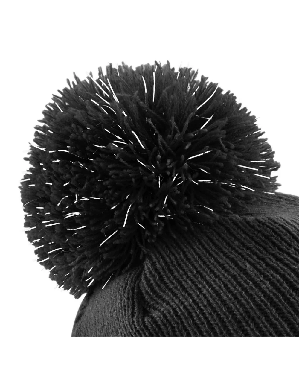 BEECHFIELD Junior Reflective Bobble Beanie Mützen personalisierbar