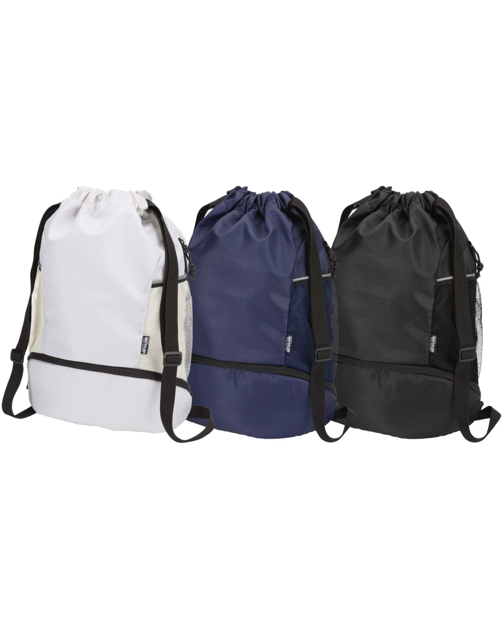 4DO Varyon GRS-recycelter Sportbeutel mit Bodenfach 18 L Taschen personalisierbar