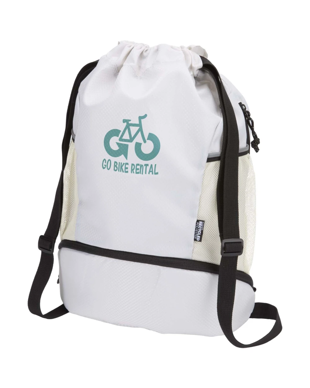 Sacs & Bagagerie personnalisable 4DO Sac de sport Varyon à cordon en matériaux recyclés certifiés GRS avec compartiment inférieur de 18 L