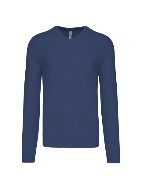 KARIBAN Pull col V homme /api/colors/ad672b31-05a4-4a7a-979a-b5fc02595a56 personnalisable