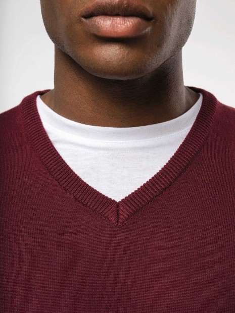 Pulls à personnaliser KARIBAN Pull col V homme 