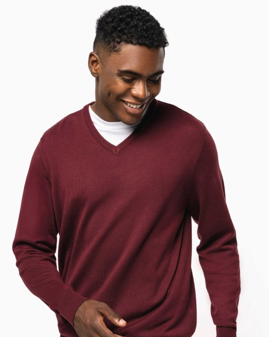 Pulls personnalisable Kariban Pull col V homme