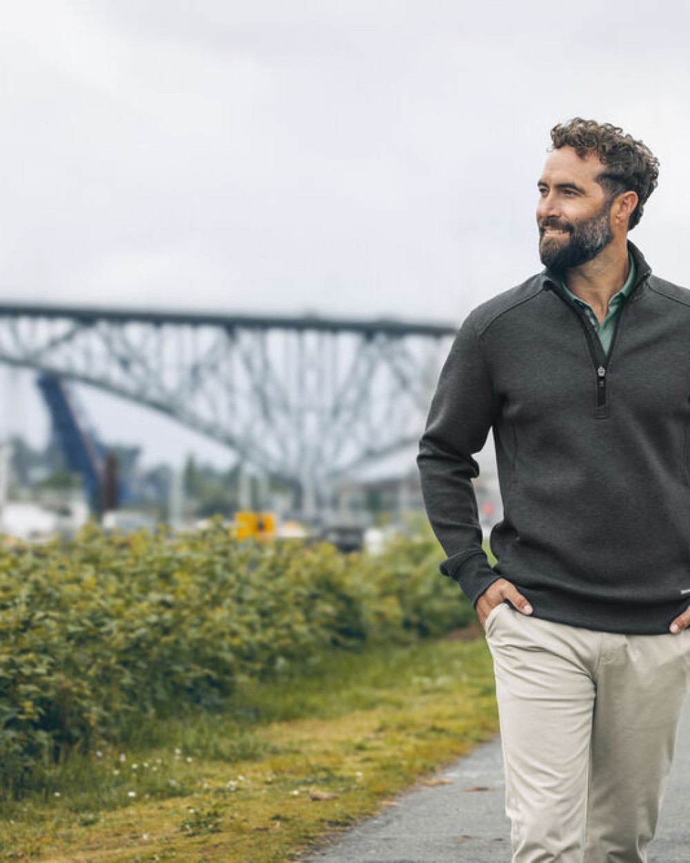 Sweaters & hoodies CUTTER & BUCK Pemberton Half Zip Heren voor bedrukking &amp; borduring