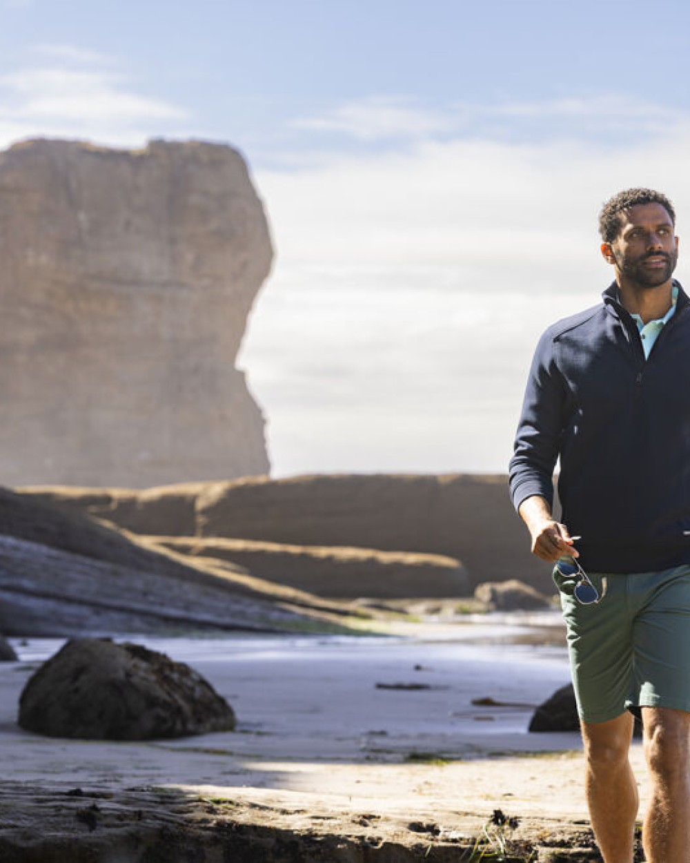 CUTTER & BUCK Pemberton Half Zip Men Sweatshirts personalisierbar