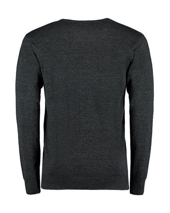 KUSTOM KIT Classic Fit Arundel V Neck Sweater Pullovers personalisierbar