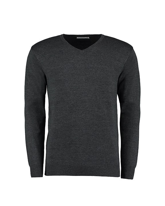 KUSTOM KIT Classic Fit Arundel V Neck Sweater Pullovers personalisierbar
