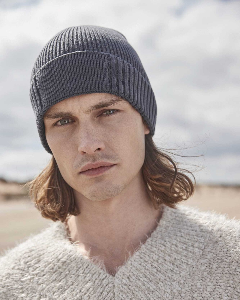 Casquettes personnalisable BEECHFIELD Bonnet en coton biologique avec patch technique