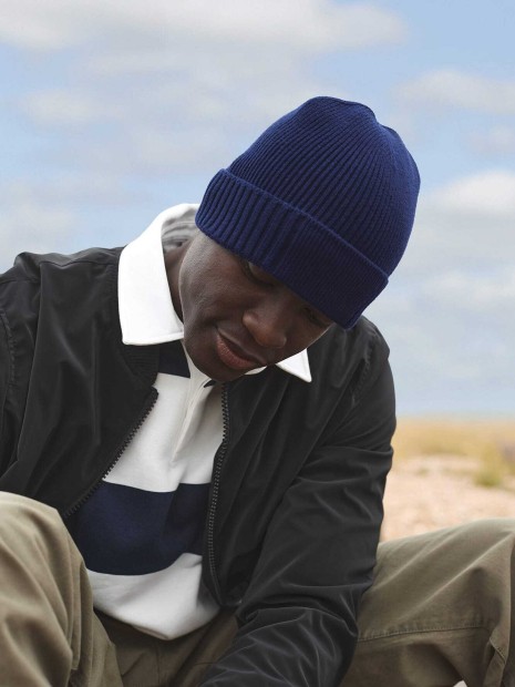 Casquettes à personnaliser BEECHFIELD Bonnet en coton biologique avec patch technique 