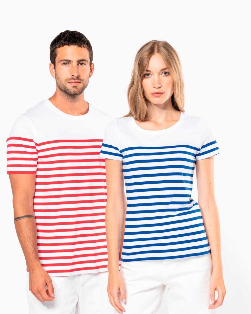 T-Shirts personnalisable KARIBAN T-shirt marin col rond Bio homme