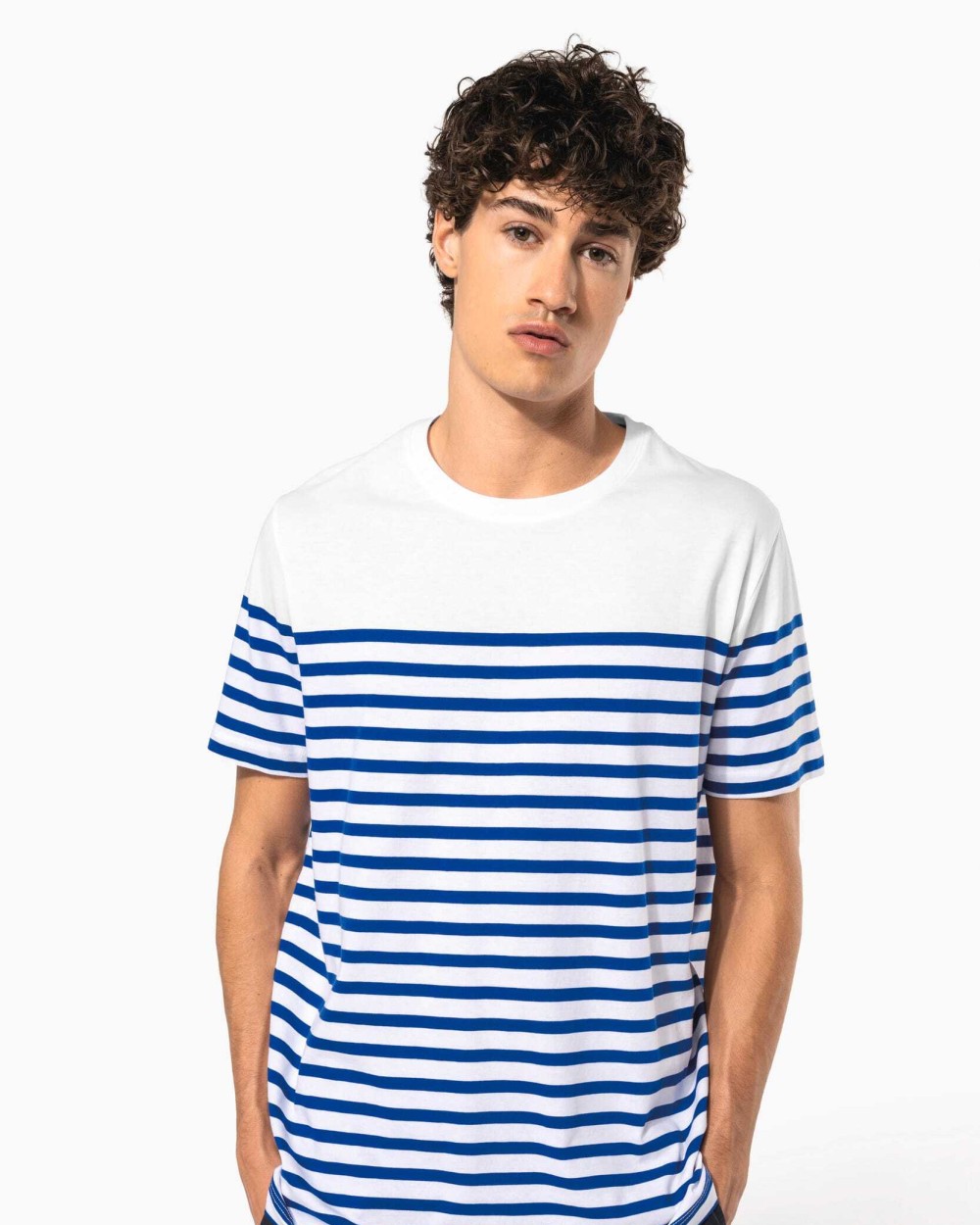 T-Shirts personnalisable KARIBAN T-shirt marin col rond Bio homme