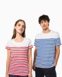 KARIBAN T-Shirt im Marine-Stil mit Rundhalsausschnitt Bio Herren T-Shirts personalisierbar