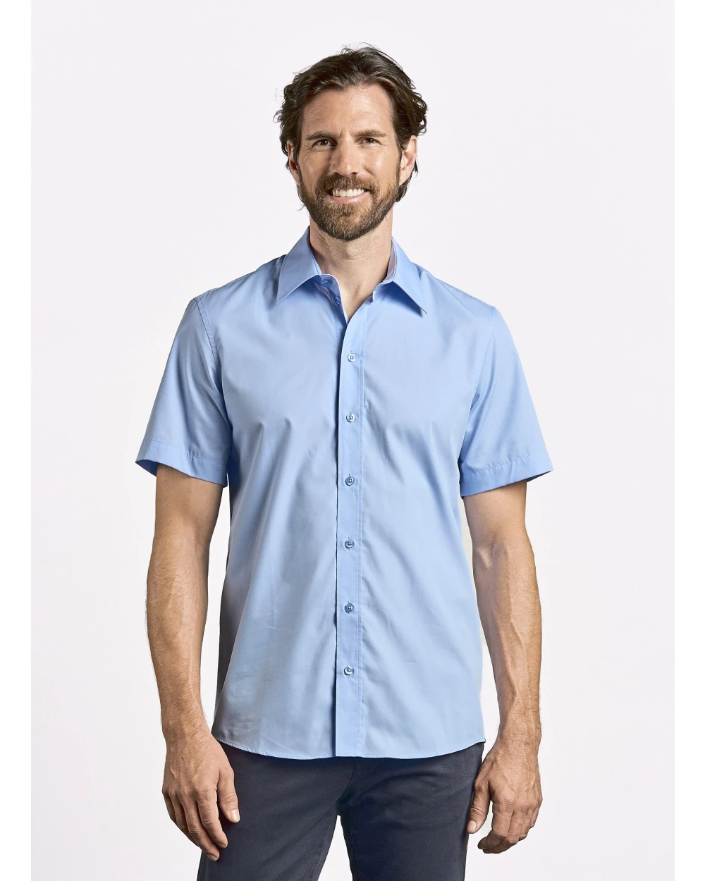 Hemden PROMODORO Men`s Poplin Shirt Short Sleeve voor bedrukking &amp; borduring