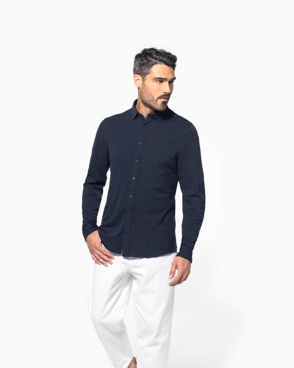 Chemises personnalisable KARIBAN Chemise maille piquée manches longues