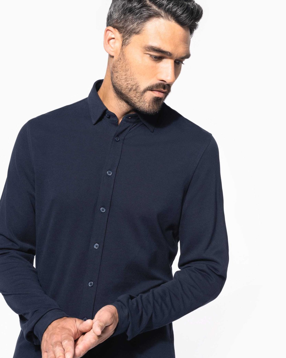 Chemises personnalisable KARIBAN Chemise maille piquée manches longues