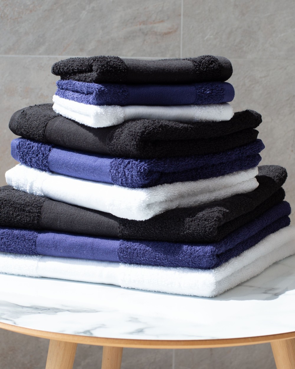 TOWEL-CITY PRINTABLE BORDER HAND TOWEL Bad Artikeln personalisierbar