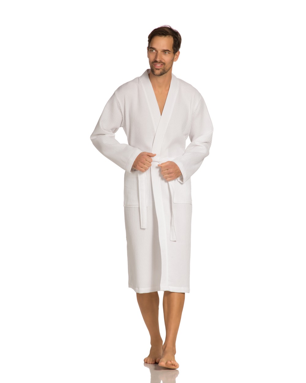 Bad artikelen VOSSEN Piqué Bathrobe Wellington voor bedrukking &amp; borduring