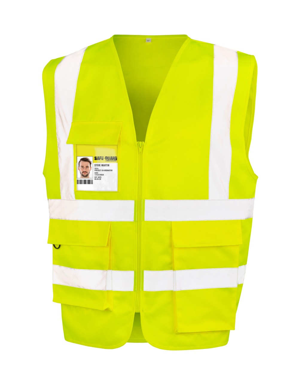 Fluo vestjes RESULT Veiligheidshesje met rits voor bedrukking &amp; borduring
