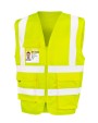 Fluo vestjes RESULT Veiligheidshesje met rits voor bedrukking &amp; borduring