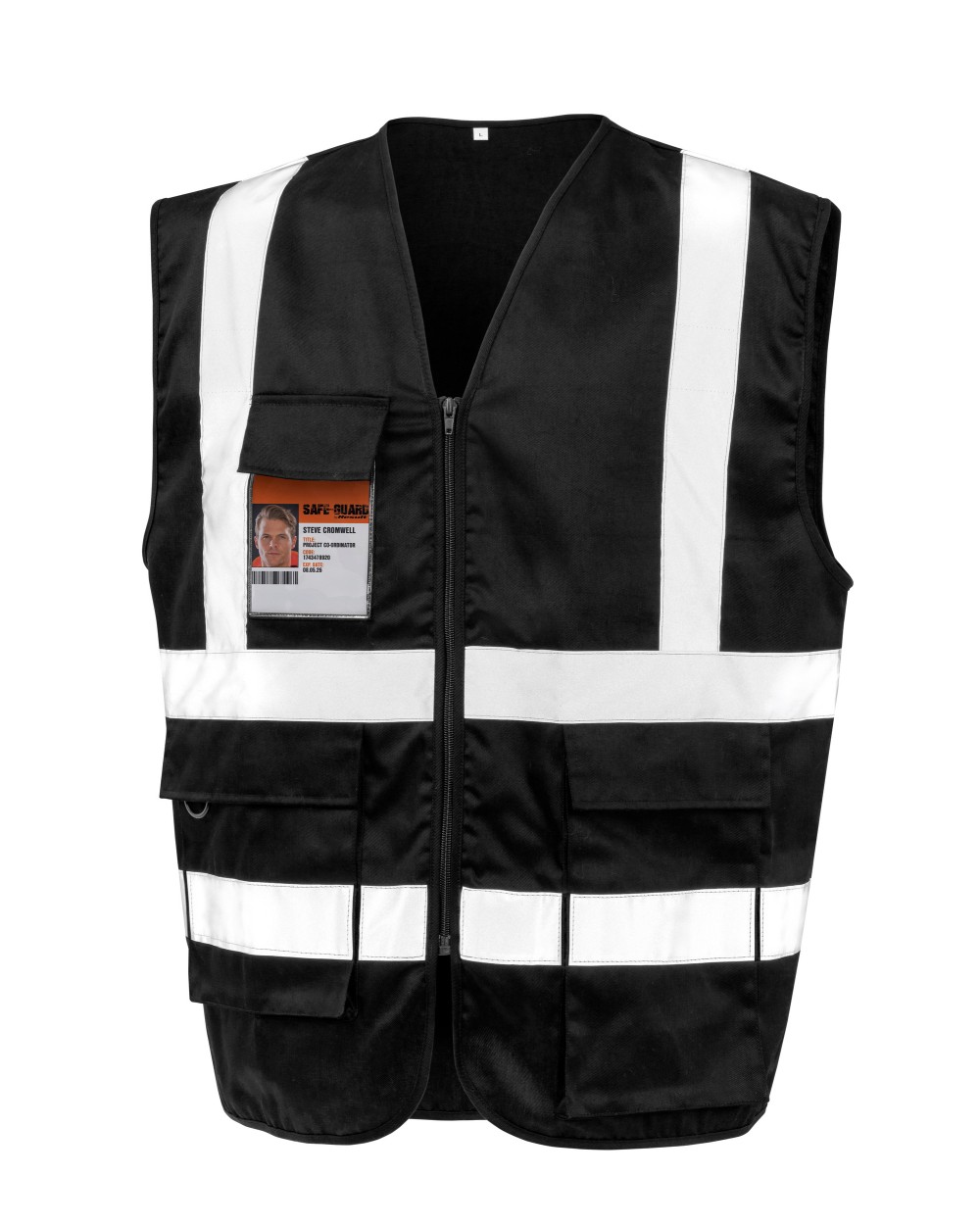 Gilets de sécurité personnalisable RESULT Gilet de sécurité zippé