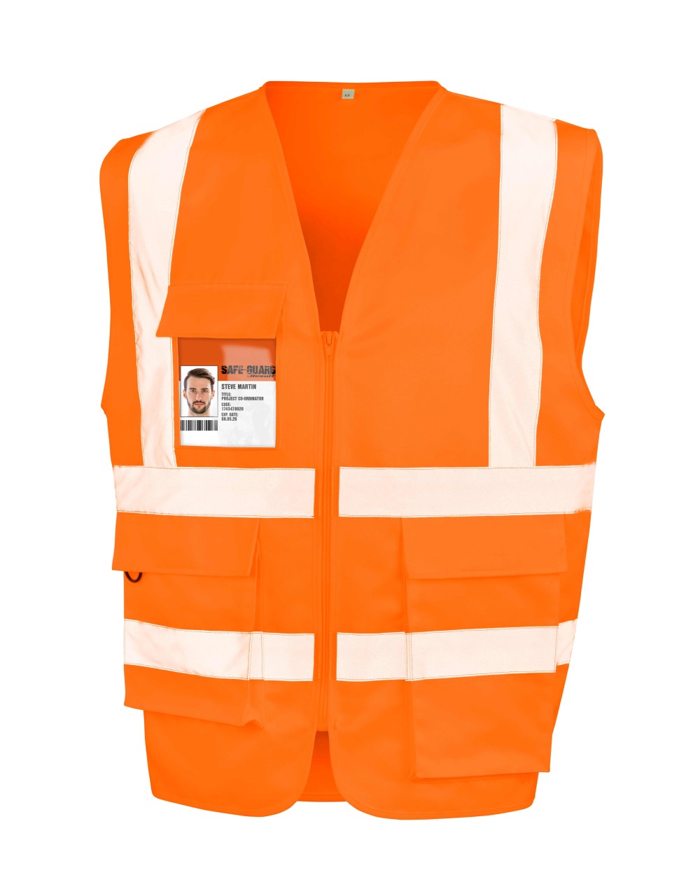 Gilets de sécurité personnalisable RESULT Gilet de sécurité zippé